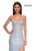 La Femme Dress 33003 - Light Blue