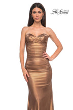 La Femme Dress 33007 - Bronze