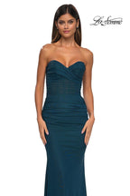La Femme Dress 33007 - Dark Teal