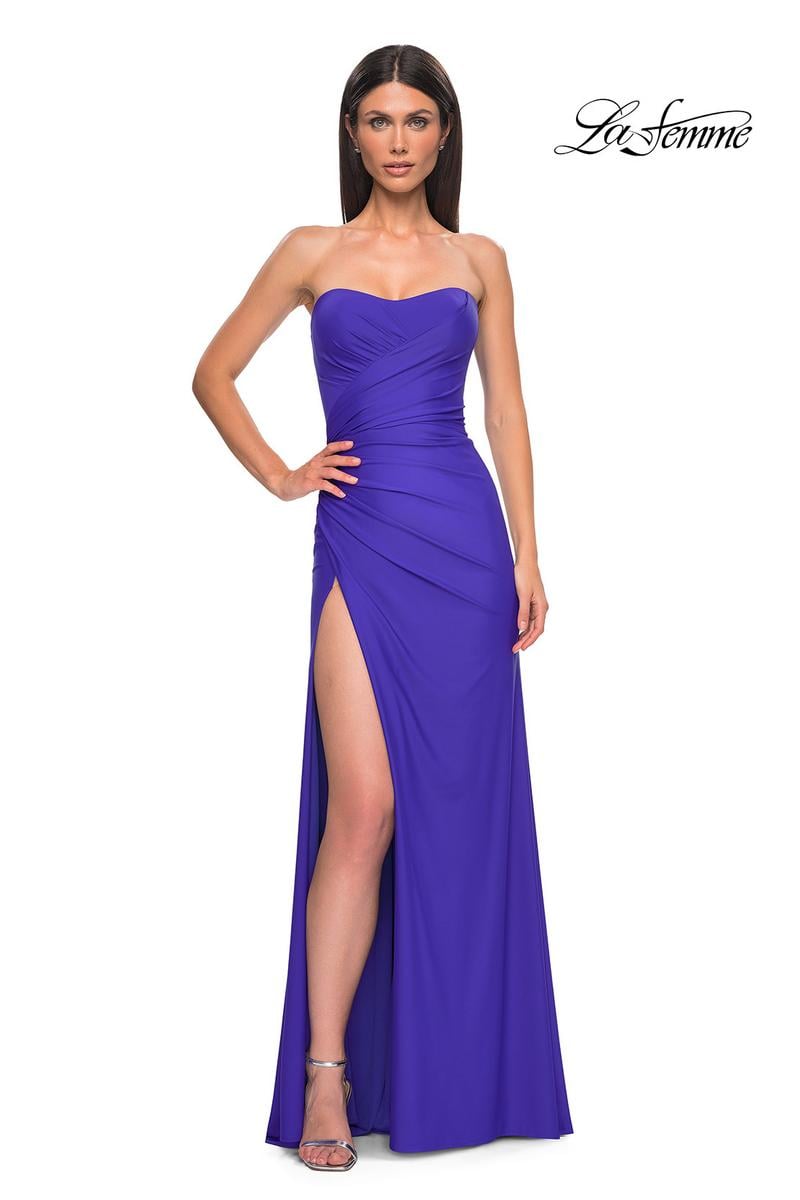 La Femme Dress 33012 - Royal Blue