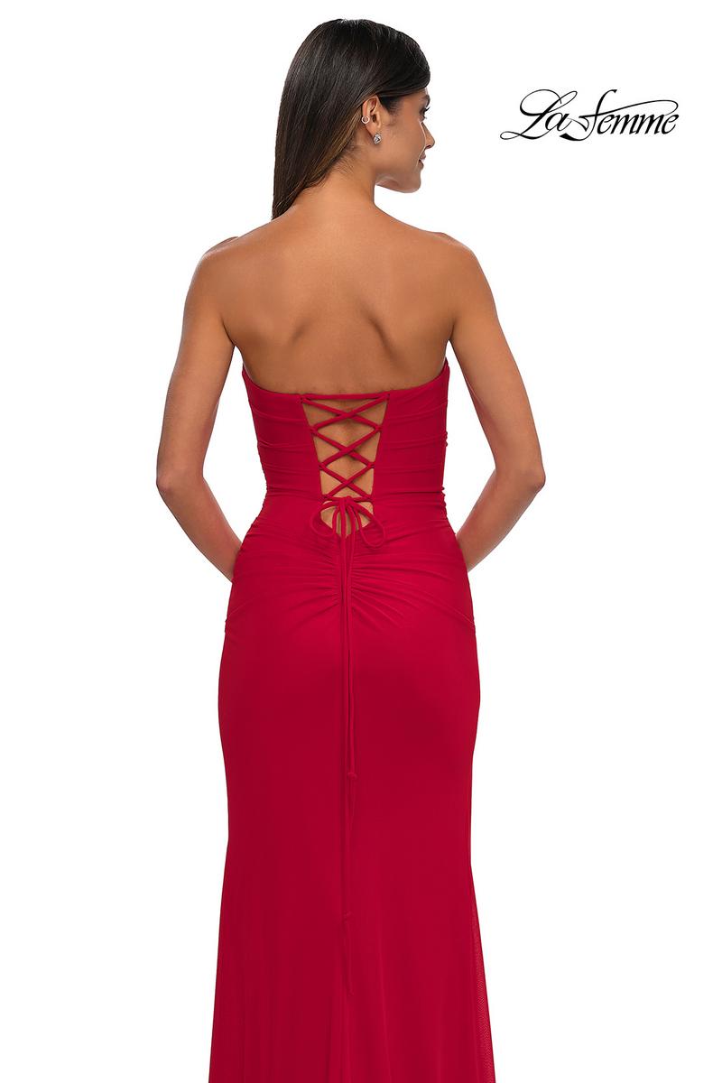 La Femme Dress 33018 - Red