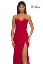 La Femme Dress 33018 - Red