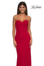 La Femme Dress 33018 - Red
