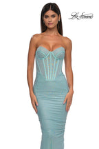 La Femme Dress 33019 - Aqua