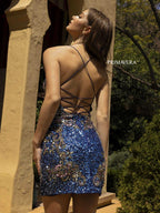 Primavera Couture Short Dress 3301 - Midnight