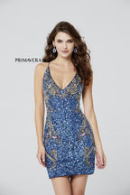 Primavera Couture Short Dress 3301 - Midnight