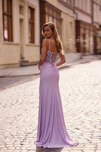 La Femme Dress 33025 - Lavender