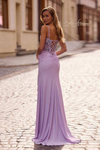 La Femme Dress 33025 - Lavender
