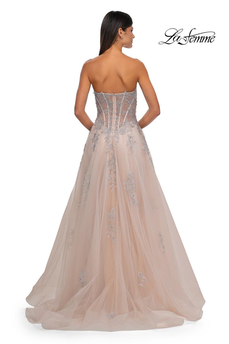 La Femme Dress 33028 - Blush