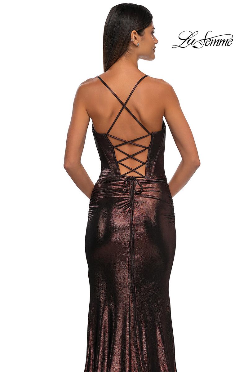 La Femme Dress 33032 - Mocha
