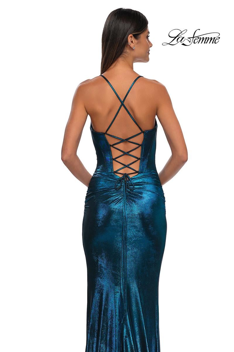 La Femme Dress 33032 - Dark Teal