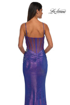 La Femme Dress 33034 - Periwinkle