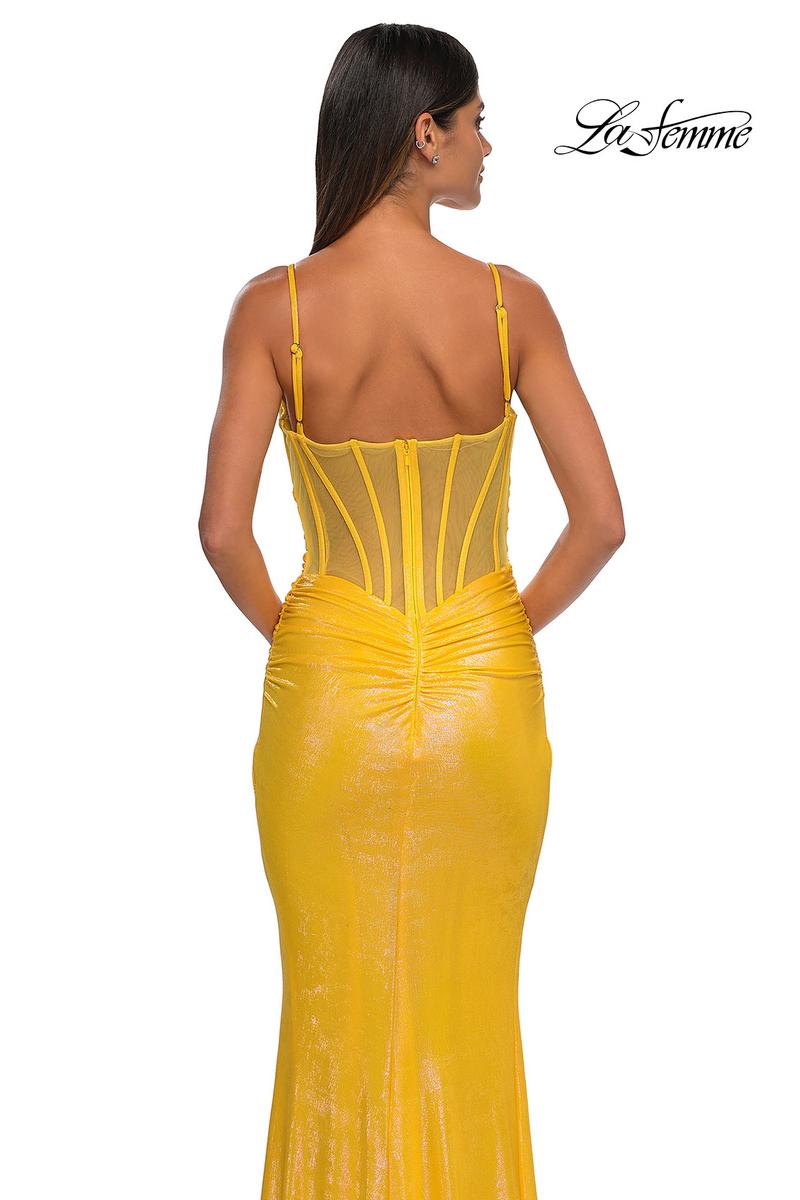 La Femme Dress 33034 - Yellow