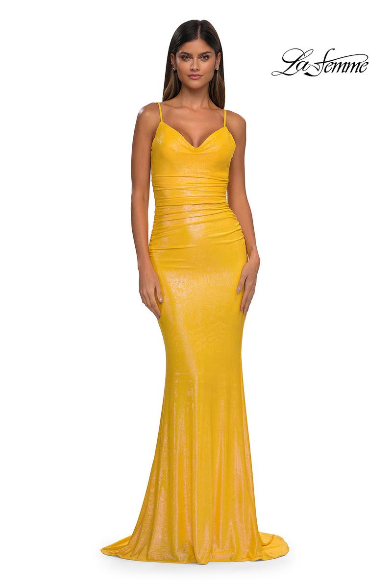 La Femme Dress 33034 - Yellow