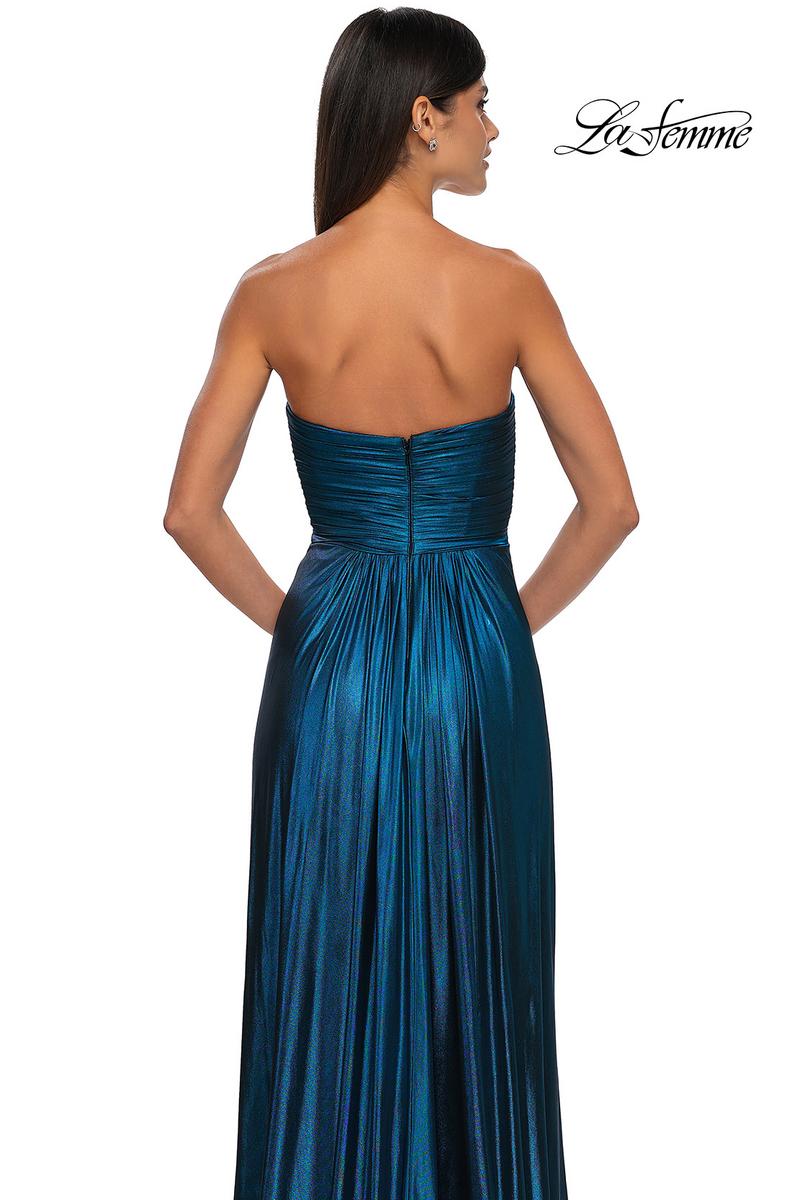La Femme Dress 33047 - Teal
