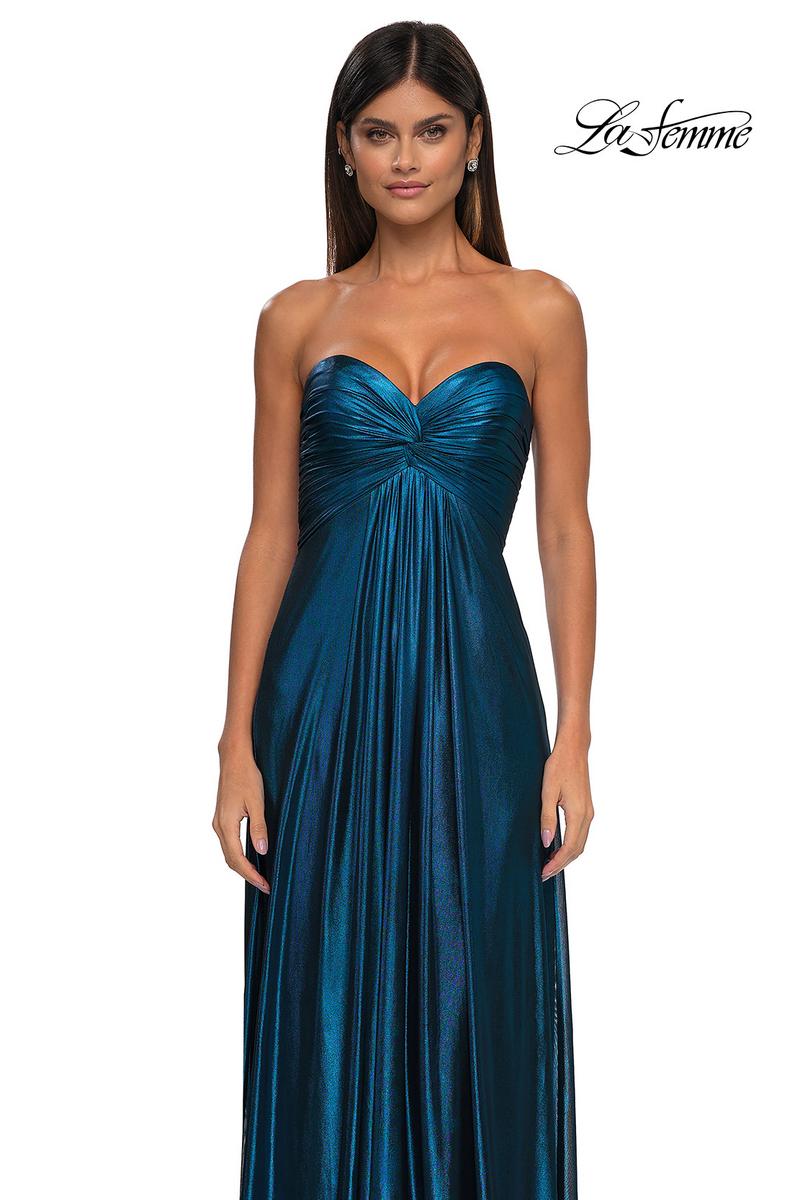 La Femme Dress 33047 - Teal
