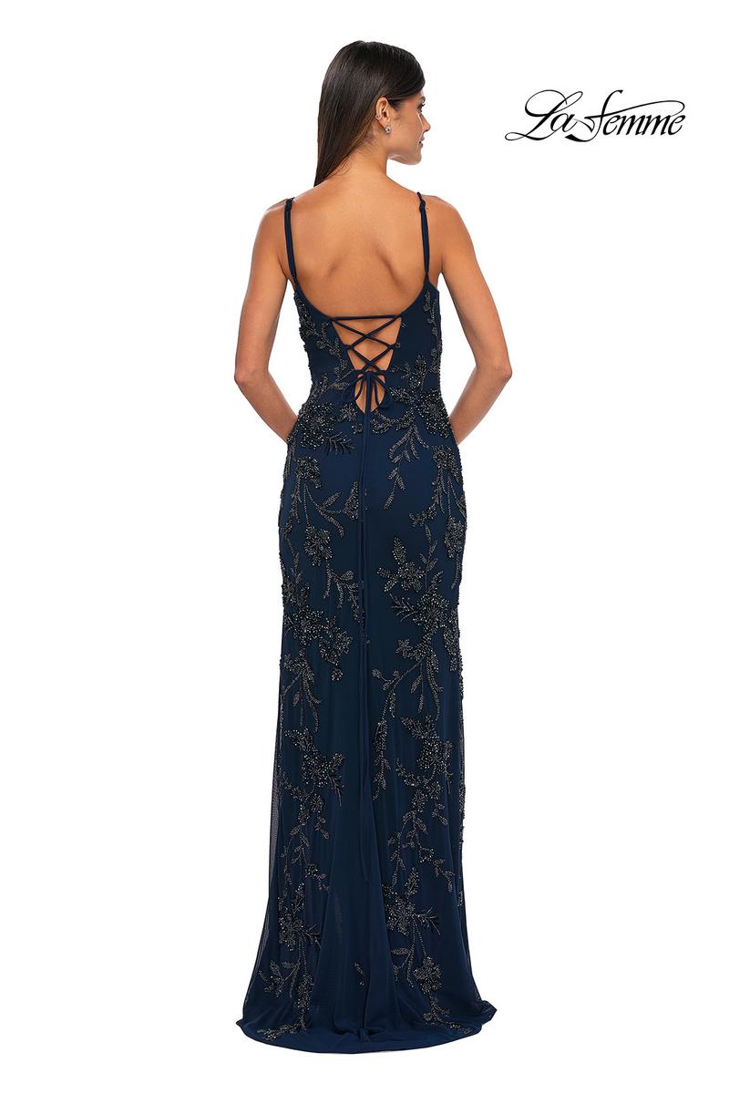 La Femme Dress 33054 - Navy