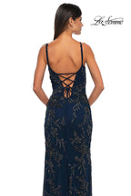 La Femme Dress 33054 - Navy