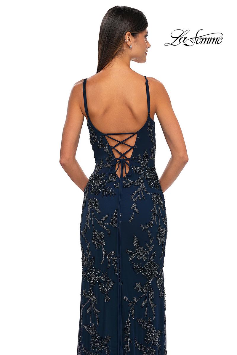 La Femme Dress 33054 - Navy
