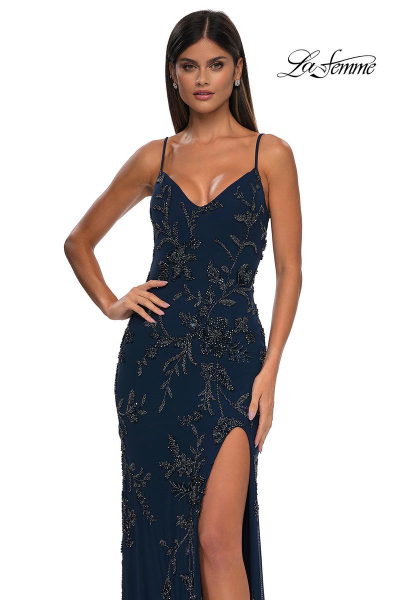 La Femme Dress 33054 - Navy