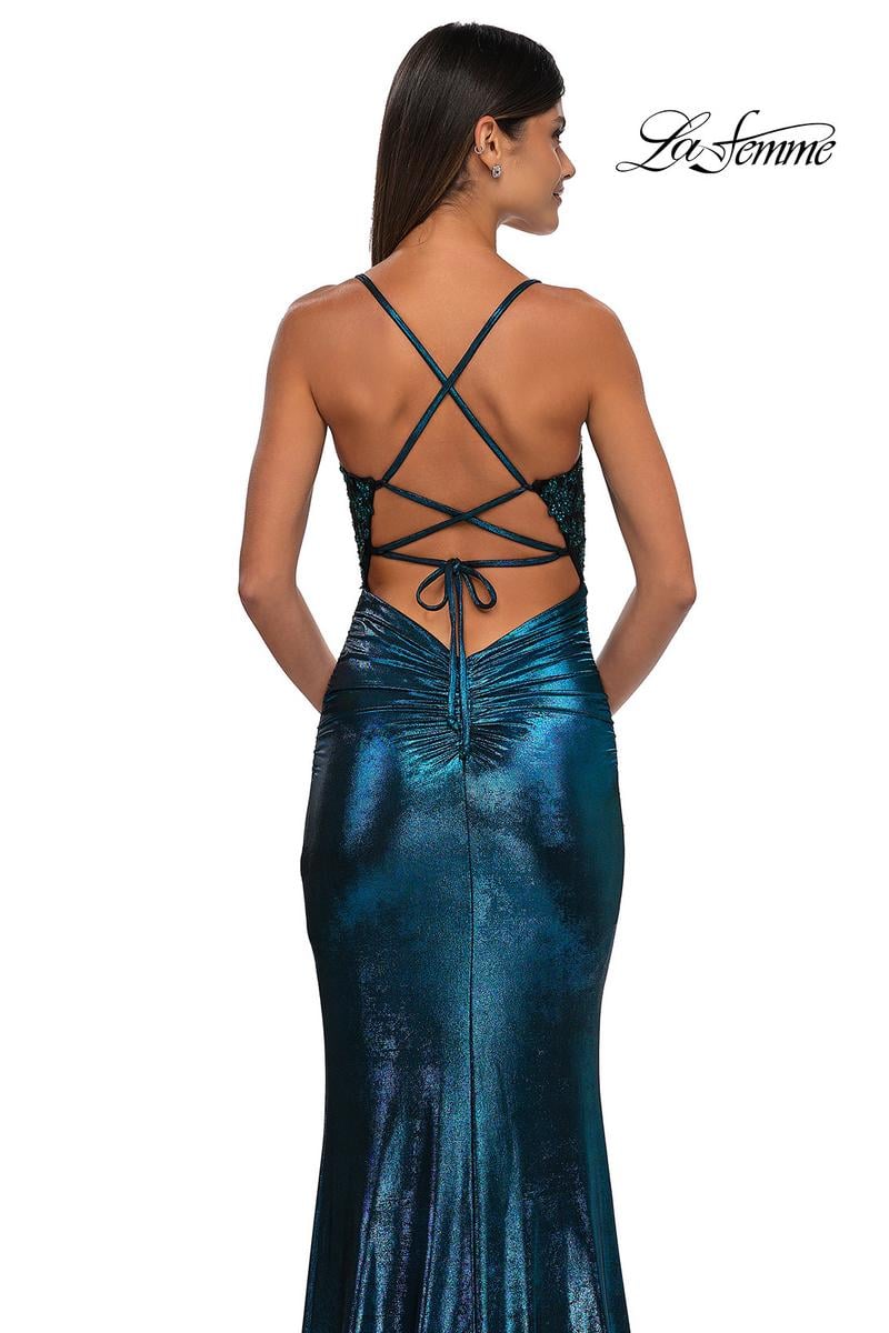 La Femme Dress 33059 - Dark Teal