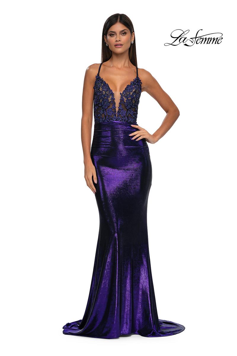 La Femme Dress 33059 - Indigo