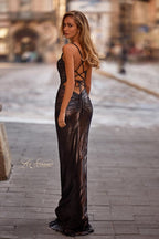 La Femme Dress 33059 - Mocha