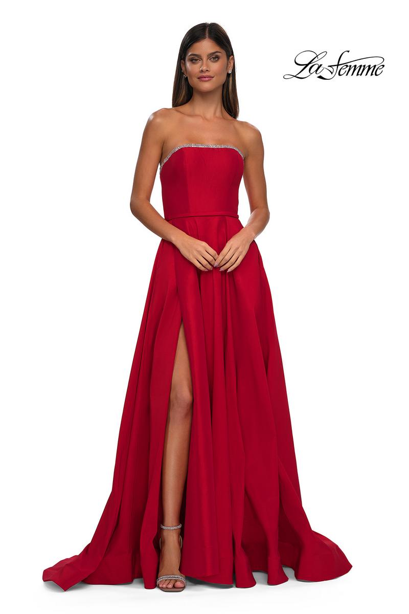 La Femme Dress 33063 - Red