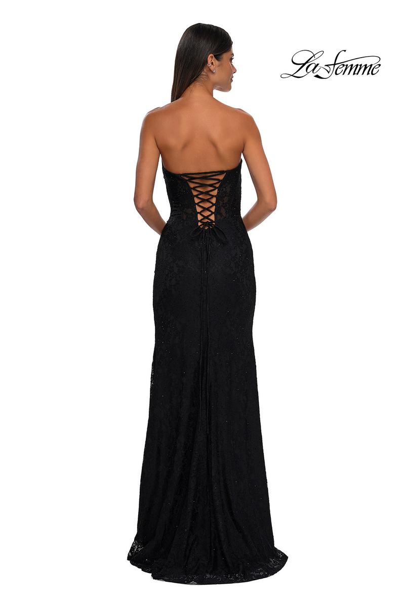 La Femme Dress 33069 - Black