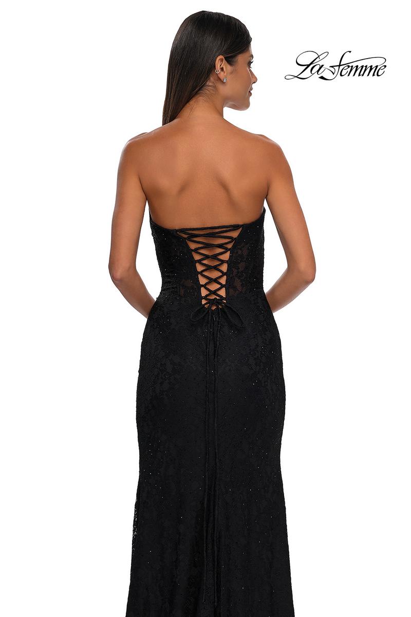 La Femme Dress 33069 - Black