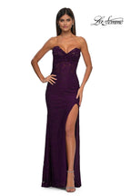 La Femme Dress 33069 - Dark Berry