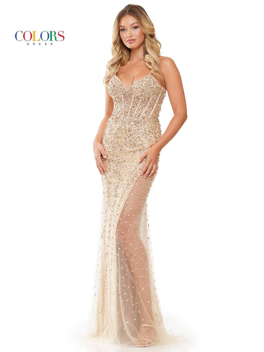 Colors Dress Dress 3307 - Gold