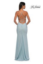 La Femme Dress 33086 - Light Blue