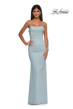 La Femme Dress 33086 - Light Blue