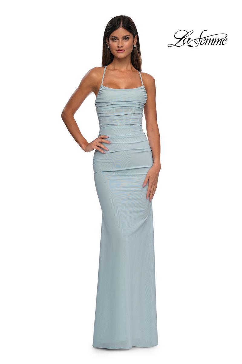 La Femme Dress 33086 - Light Blue