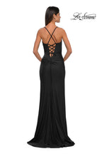 La Femme Dress 33103 - Black