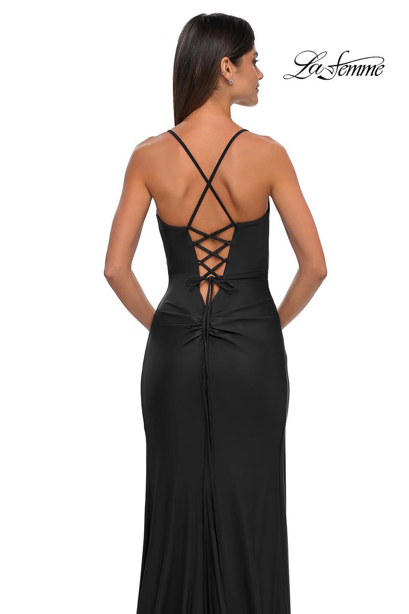 La Femme Dress 33103 - Black