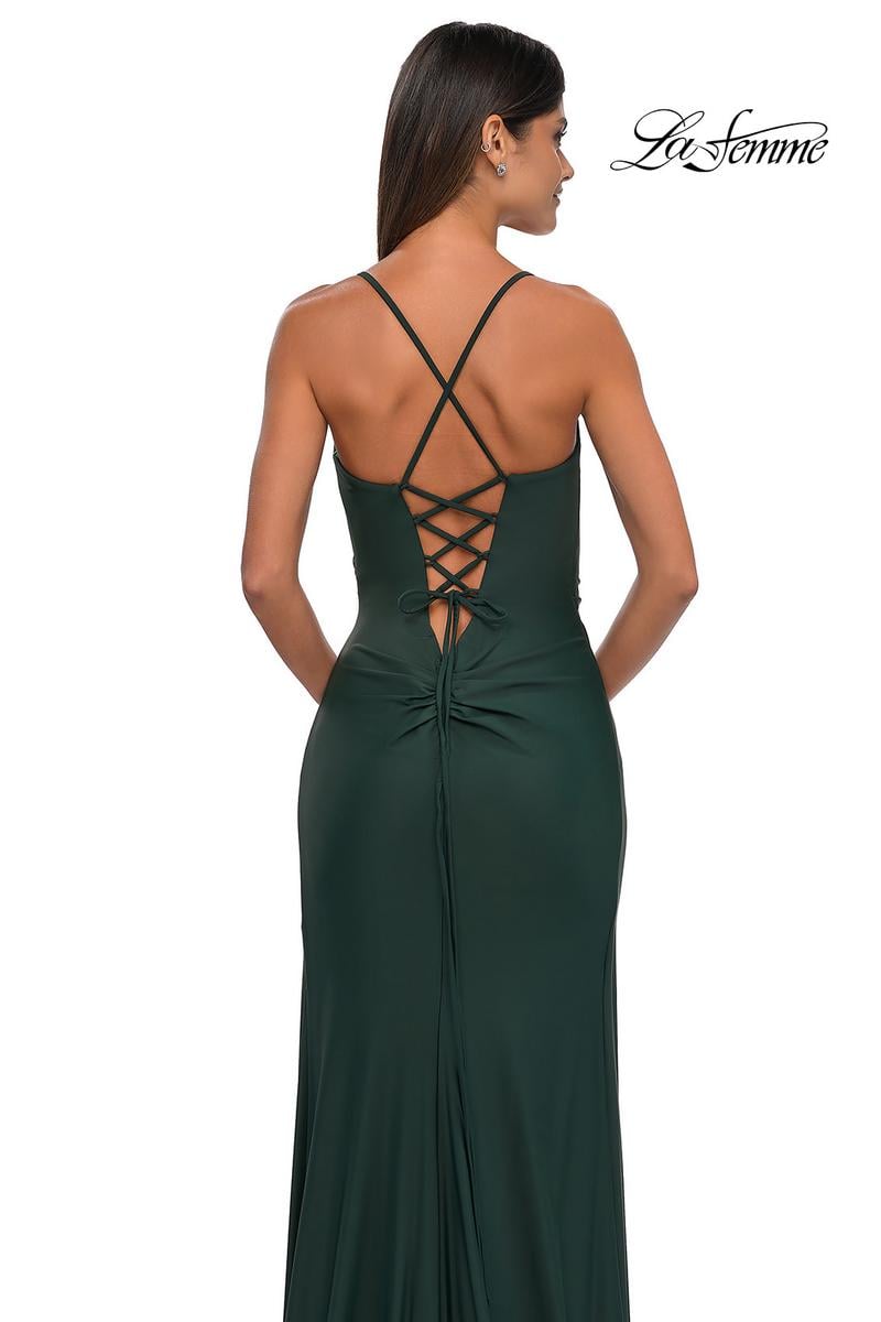 La Femme Dress 33103 - Dark Emerald