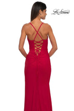 La Femme Dress 33103 - Red