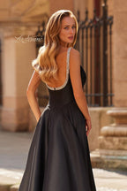 La Femme Dress 33106 - Black