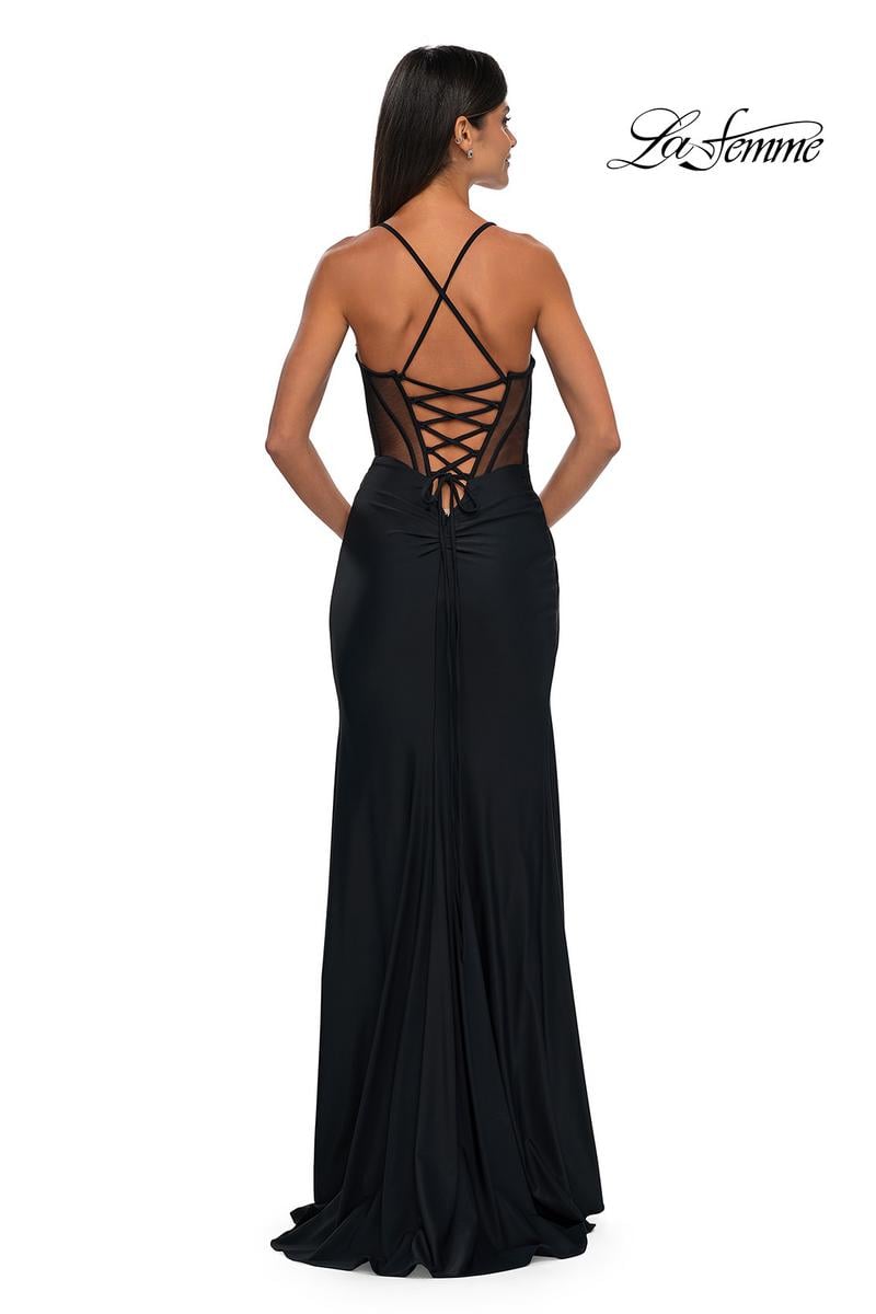 La Femme Dress 33115 - Black