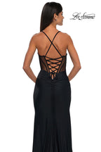 La Femme Dress 33115 - Black