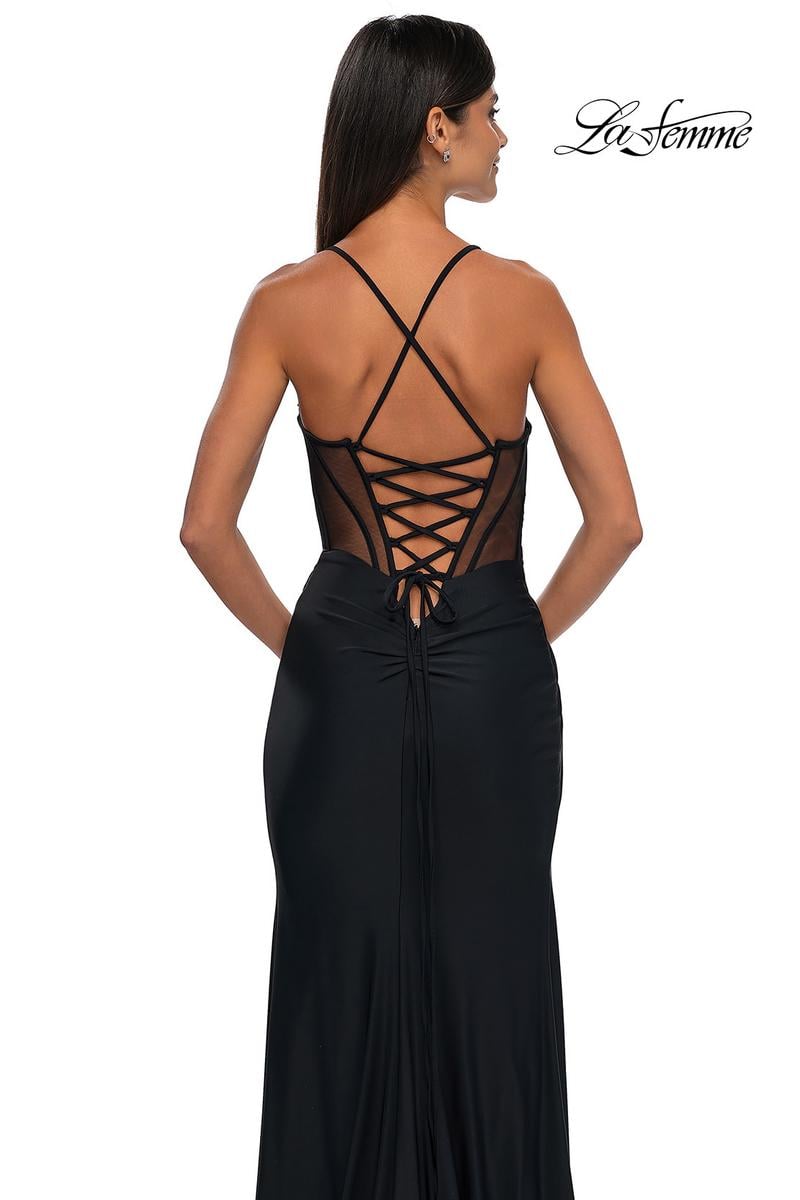 La Femme Dress 33115 - Black