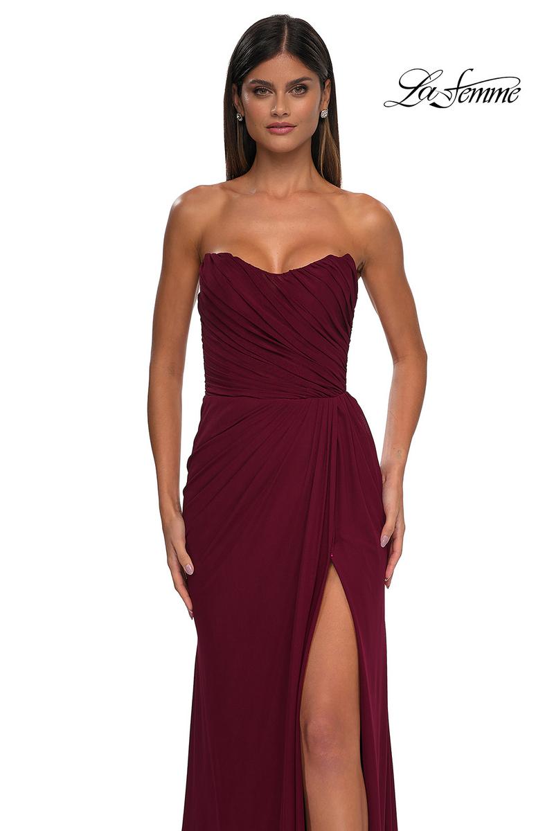 La Femme Dress 33116 - Dark Berry