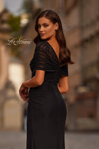 La Femme Evening Dress 33120 - Black