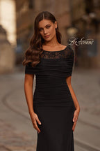 La Femme Evening Dress 33120 - Black