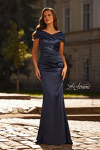 La Femme Evening Dress 33128 - Navy