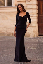 La Femme Evening Dress 33135 - Black