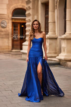 La Femme Dress 33200 - Royal Blue