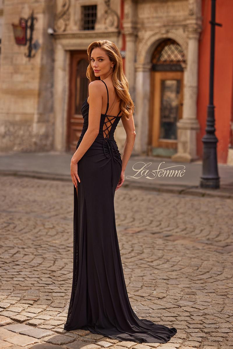 La Femme Dress 33298 - Black